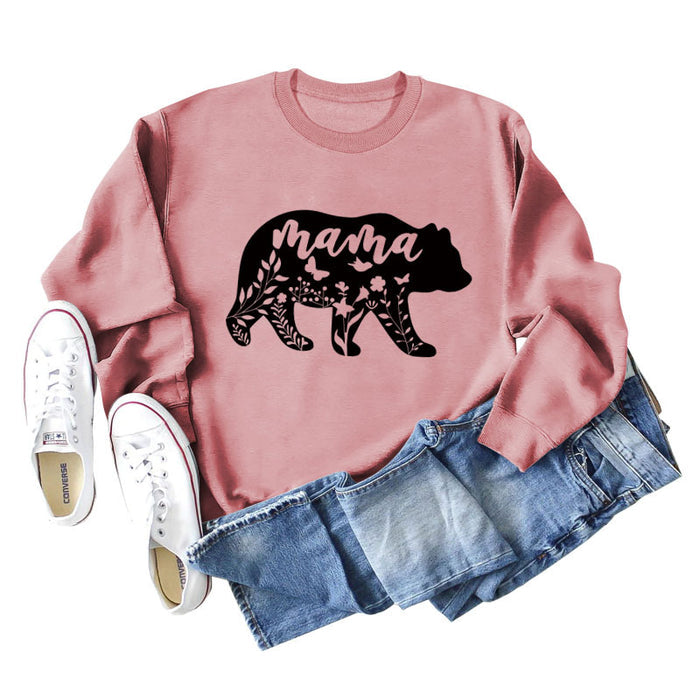 Rose gold sweater (black font) / S