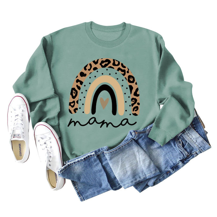 Light green sweater (black word color picture) / S