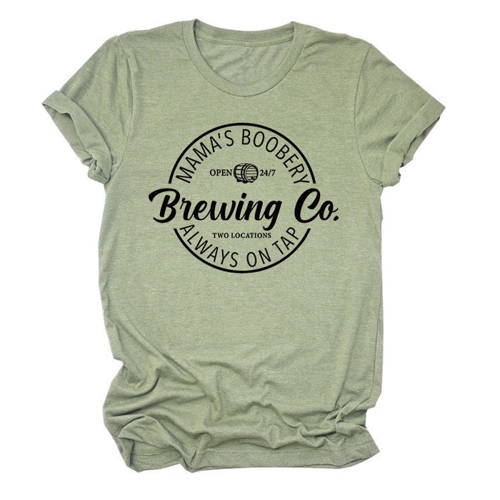 Olive green (black letter color picture) / S