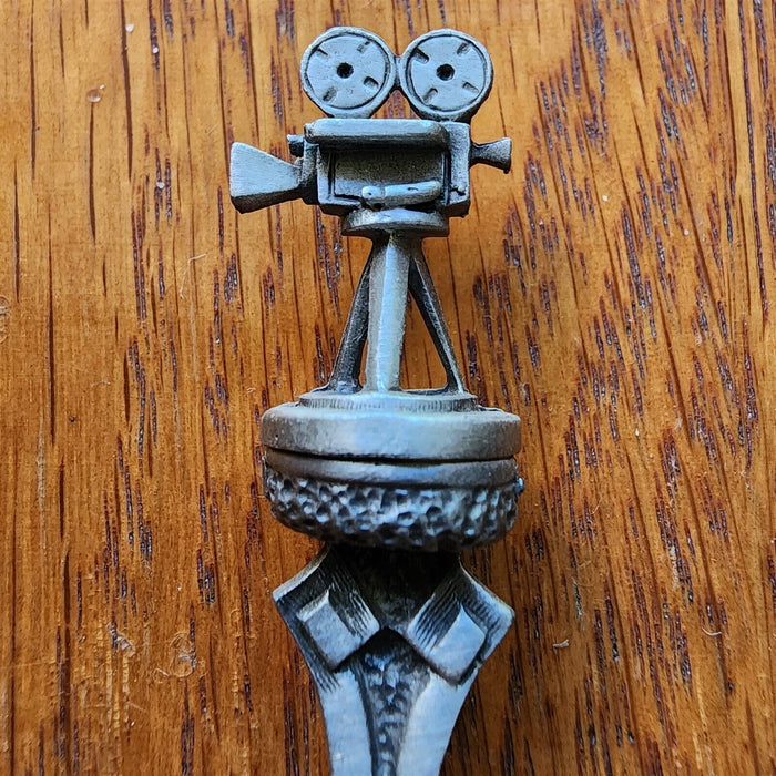 Mann's Chinese Theater Los Angeles Collectible Travel Souvenir Spoon 3" Pewter