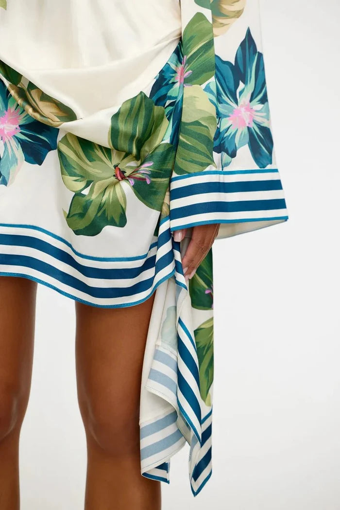 Mariah Mini Dress - Hibiscus Tile - SODA Fashion Haus