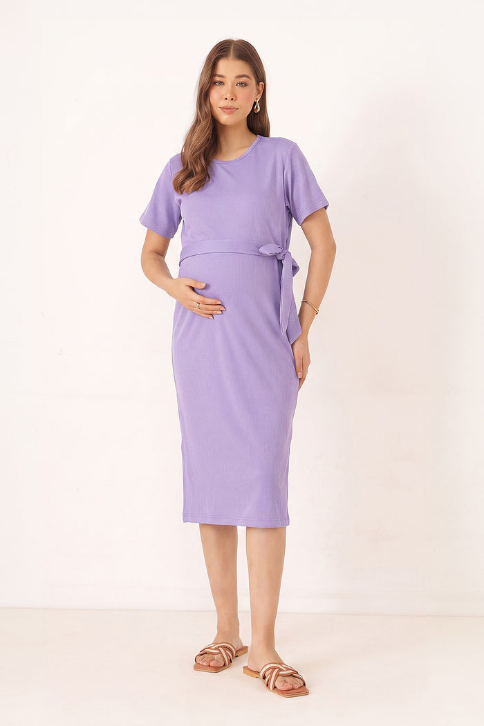 Mario Rib Zipless Feeding Dress - Purple