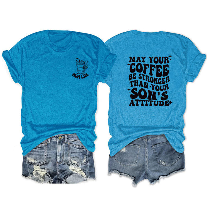 Lake blue front chest (black color) / S