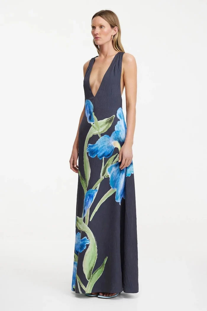 Merida Gown - Midnight Bouquet - SODA Fashion Haus