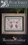 "Mermaid Fraktur" - by Plum Street Samplers