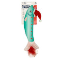 Packaged Merry Fishmas Sardine Kicker Cat Toy.
