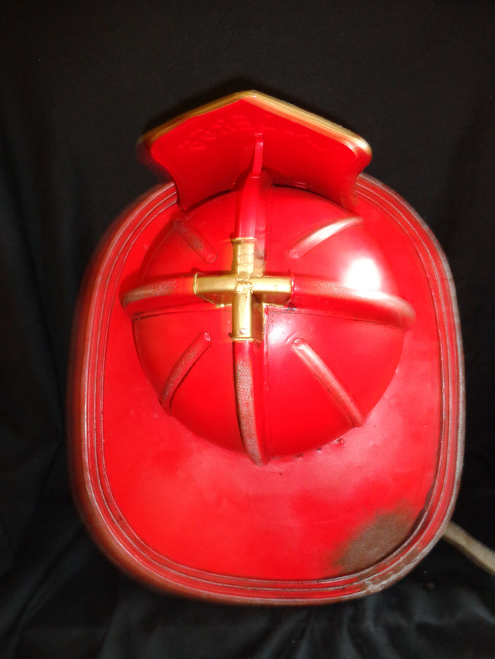 Metal Tin - Helmet Fireman Ladder 55 Fire Cheif-Jantiques LLC.
