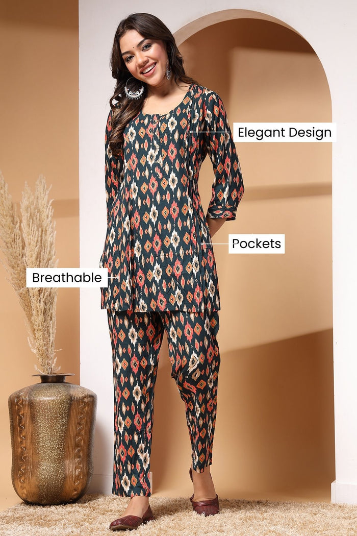 Midnight Bloom Maternity Co-ord Set - House Of Zelena™