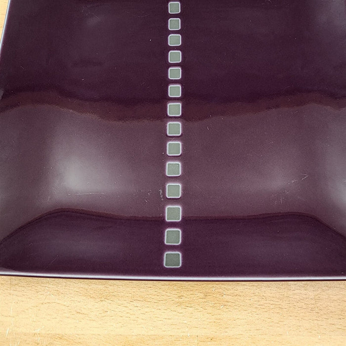 Mikasa Viewpoint Purple Square Salad Plate Set of 4 Potter's Art MK604 8"