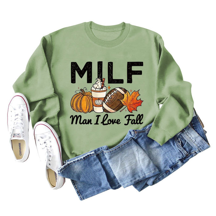 Olive green sweater (black word color picture) / S