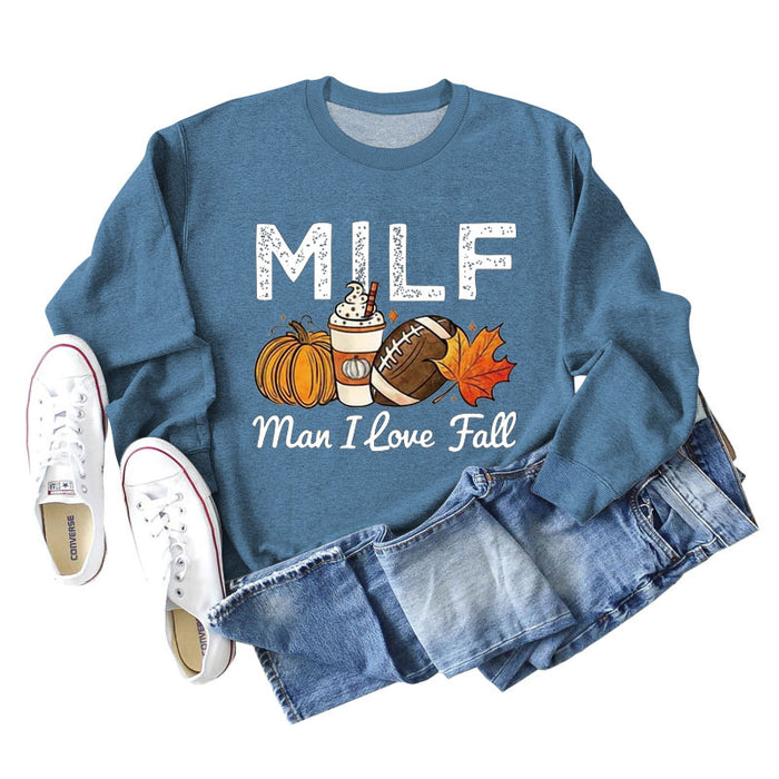 Blue sweater (white color picture) / S