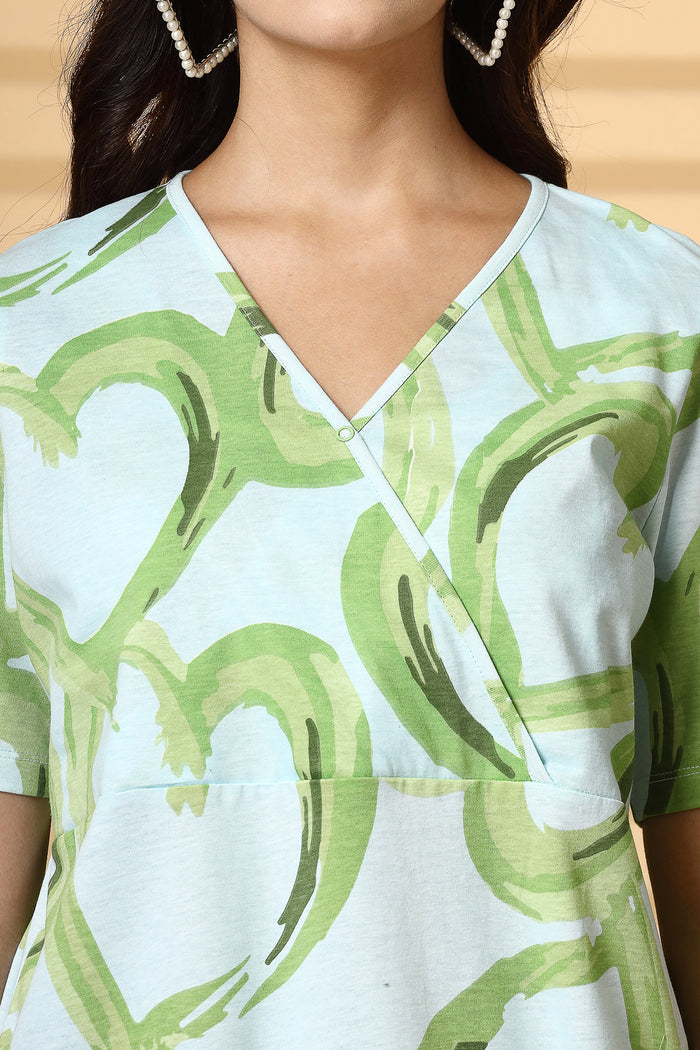 Minty Fresh Top; mint color provides a versatile look for everyday.