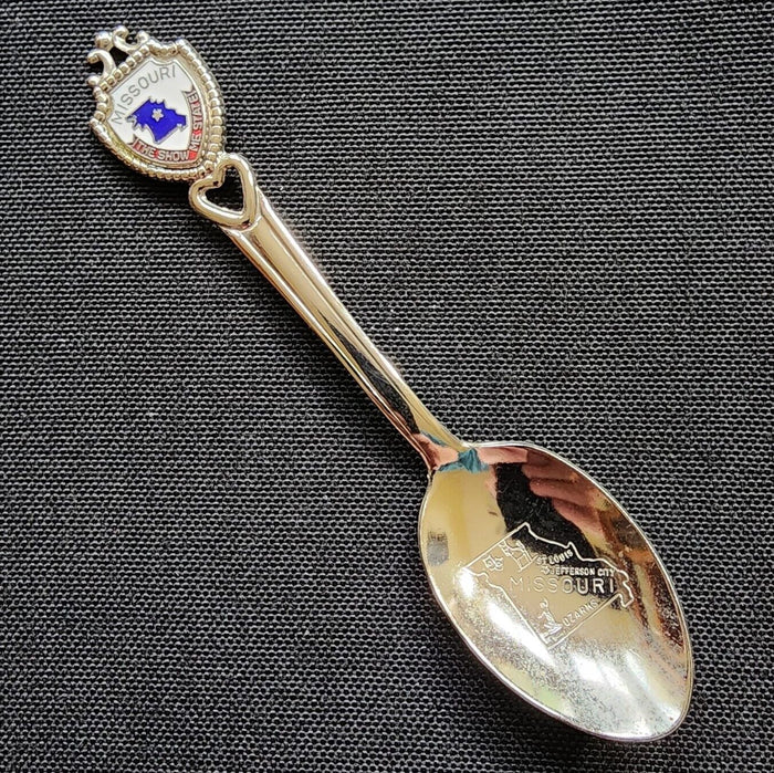 Missouri Show Me State Collectible Travel Souvenir Spoon 4.5" (11cm) Fort 1983