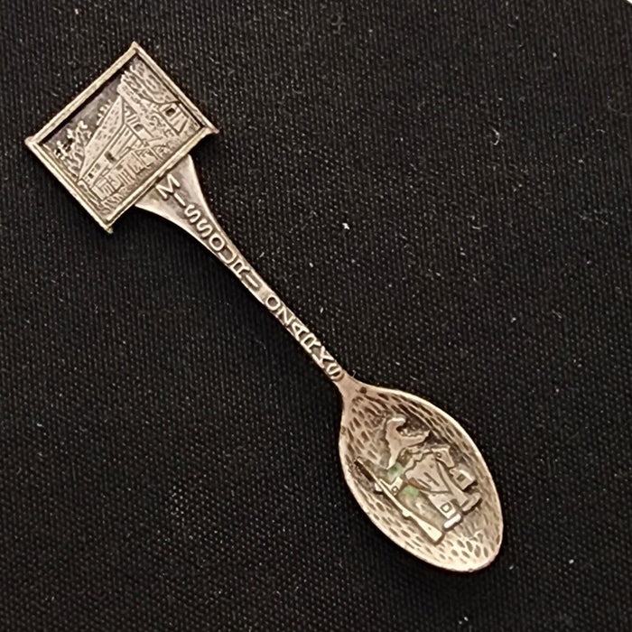 Missouri Stage Ozarks Collectible Travel Souvenir Spoon Vintage 3.5" 9 cm Pewter