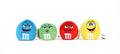 M&M's Chocolate Candy Character Face Plush Beanie Ball-tvso