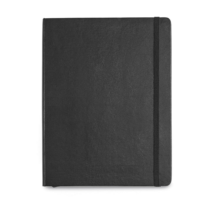 Black Custom Moleskine Hard Cover Ruled Notebook - XL - Corporate Gifts