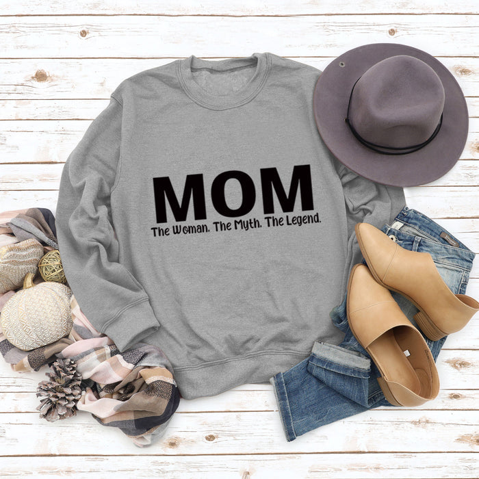 Grey sweater (black font) / S