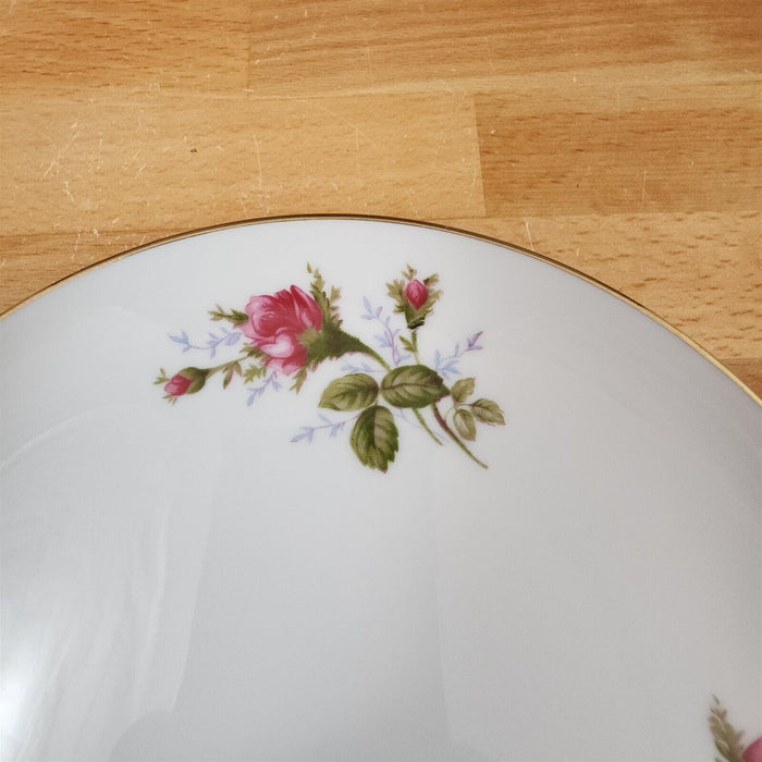 Moss Rose Salad Plate Set of 2 Pink Flowers Gold Trim 7.5" (19cm) Sango Japan