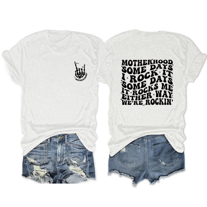 White front chest (black font) / S