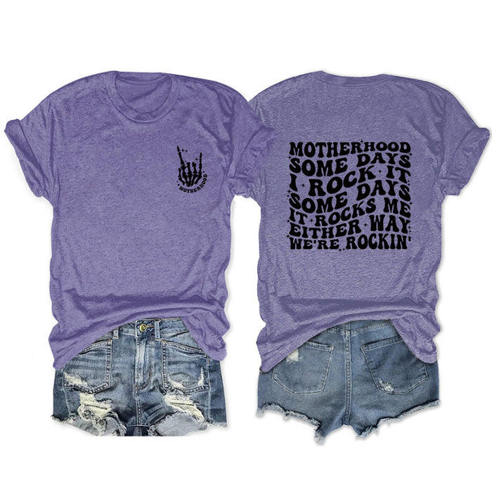 Purple front chest (black font) / S