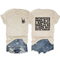 Motherhood some days Alphabet Casual Print Loose Short Sleeves