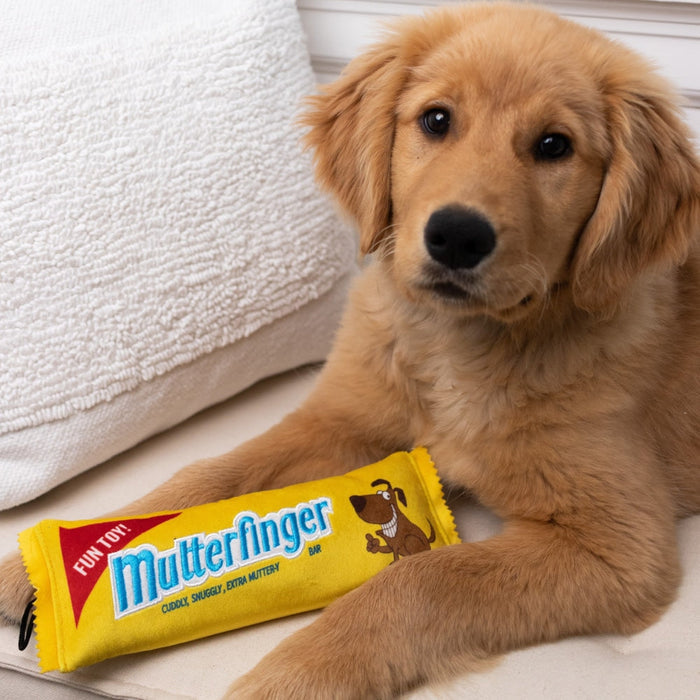 Dog with Mutterfinger.