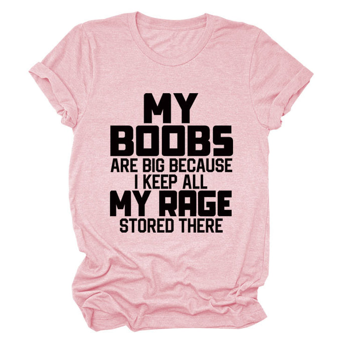 Pink (black font) / S