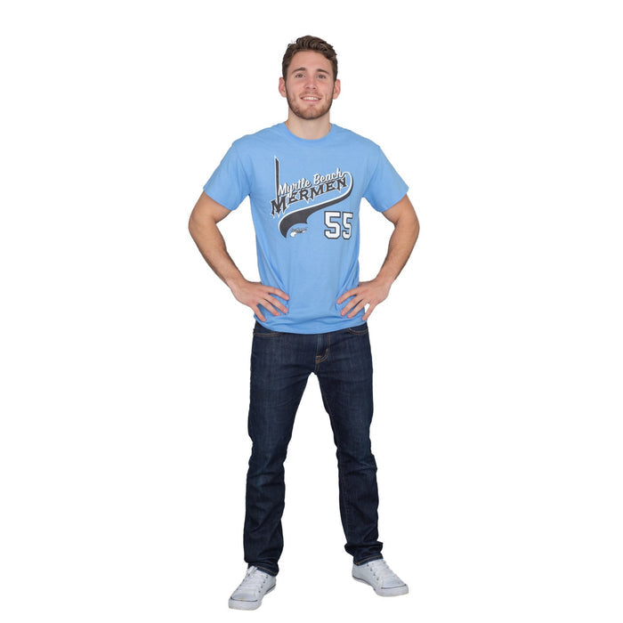 Myrtle Beach Mermen Logo Powers #55 Adult Unisex Halloween Cosplay Costume T-shirt