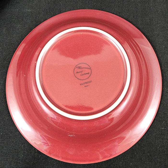 Nancy Calhoun Raspberry Soup Bowl Stoneware Round 8 inch Set of 2