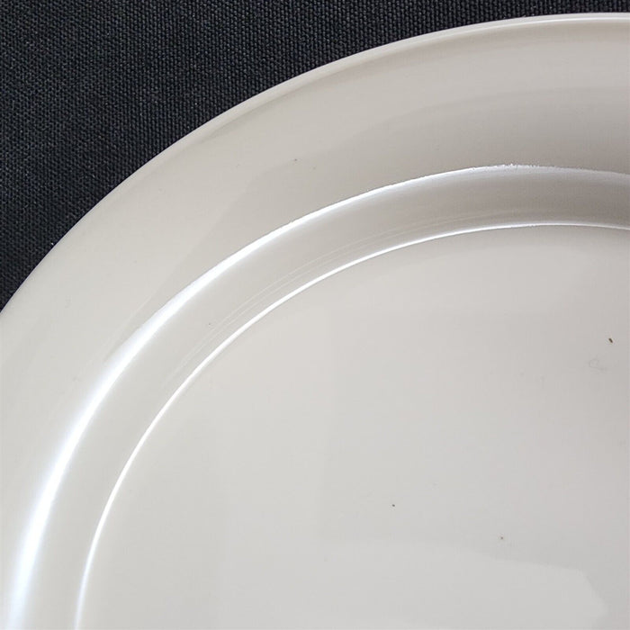 Nancy Calhoun Vanilla White Salad Plate Ceramic Stoneware Round 8 inch Set of 2