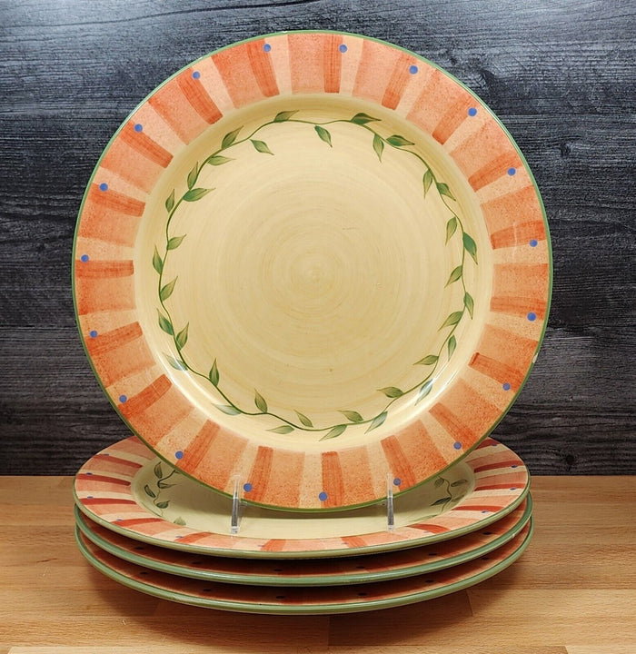 Napoli Pfaltzgraff 4 Set of Dinner Plate 11 3/4" 29cm Earthenware Dinnerware