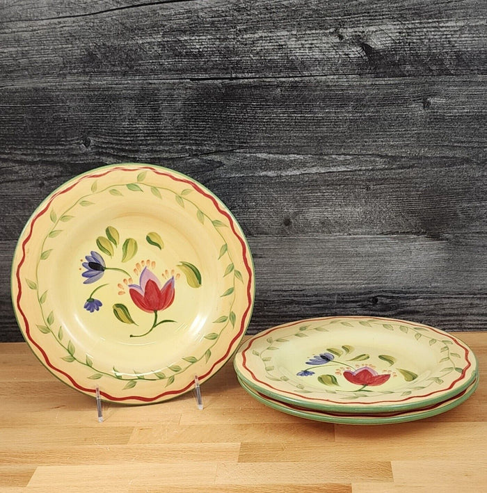 Napoli Pfaltzgraff Set of 3 Salad Plate 9 1/8" 23cm Earthenware Dinnerware