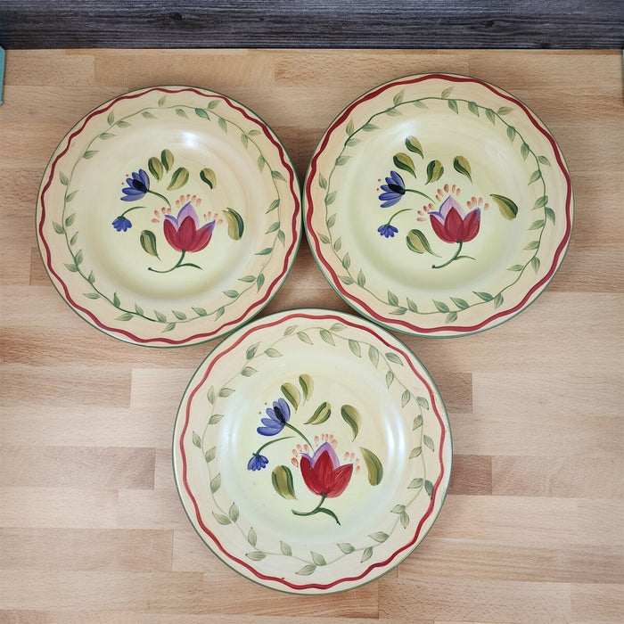Napoli Pfaltzgraff Set of 3 Salad Plate 9 1/8" 23cm Earthenware Dinnerware