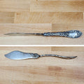 Narcissus by Oneida Silver 1908 Flat Twisted Handle Master Butter Knife flatware