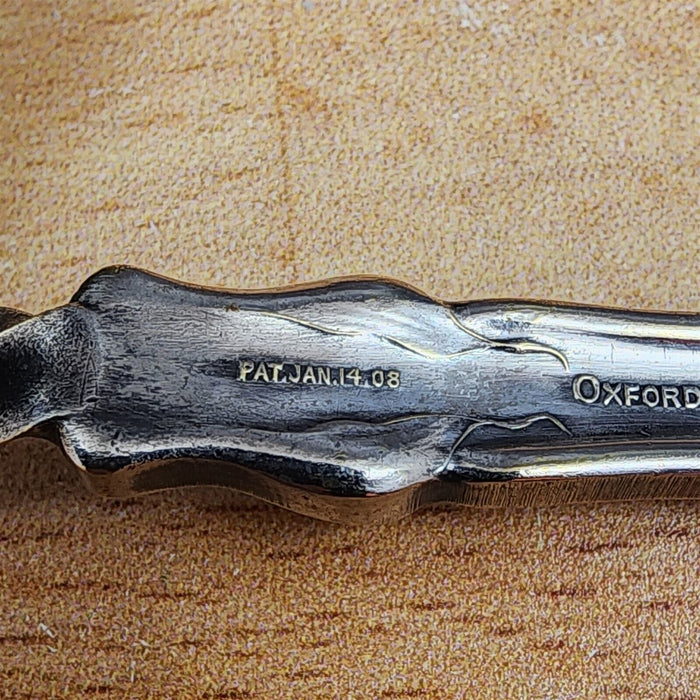 Narcissus by Oneida Silver 1908 Flat Twisted Handle Master Butter Knife flatware
