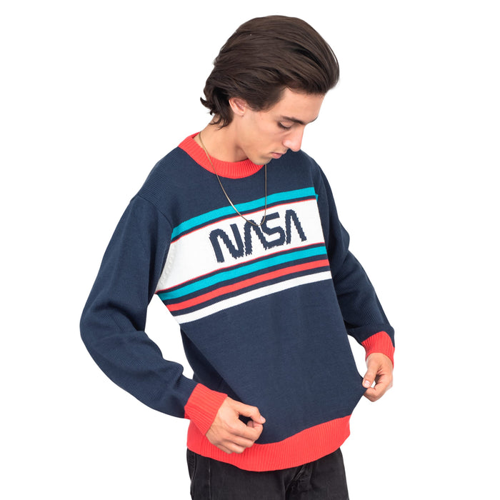 NASA Log 1980s Style Unisex Ugly Christmas Sweater