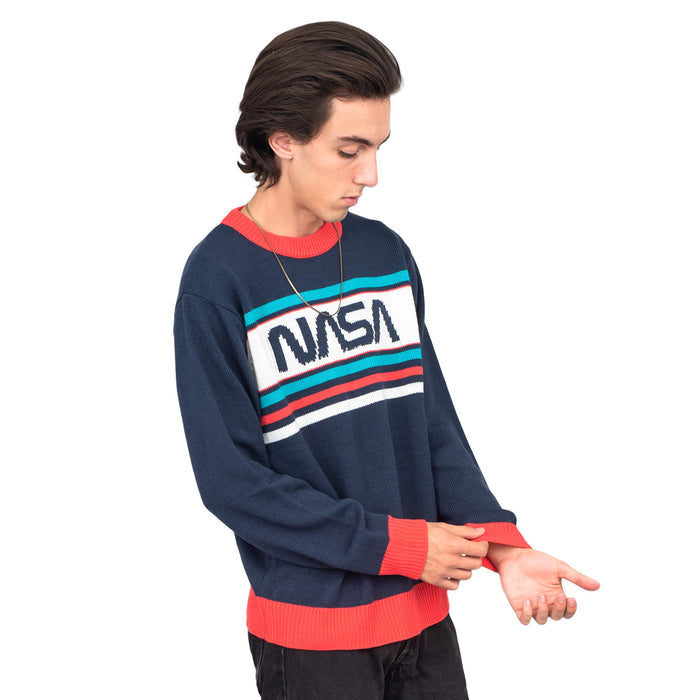 NASA Log 1980s Style Unisex Ugly Christmas Sweater