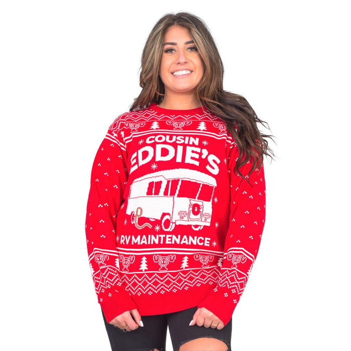 National Lampoon Christmas Vacation Red Eddies Ugly Christmas Sweater