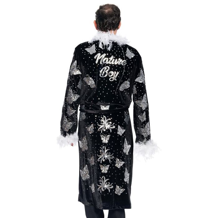 Nature Boy Flair Wrestler Deluxe Robe Halloween Costume Black - TVStoreOnline