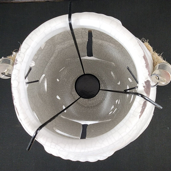 Nautical Maritime Lantern White Tea light Candle Holder Weathered Look Lamp