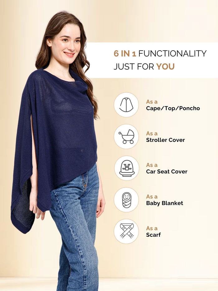Nautical Twilight Honeycomb Feeding & Nursing Cover - House Of Zelena™