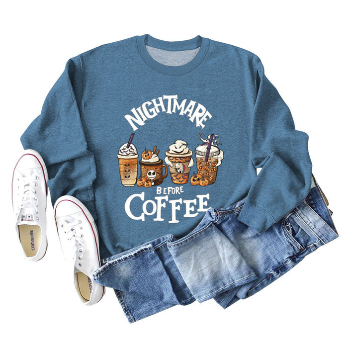 Blue sweater (white color picture) / S