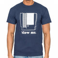 Nintendo Blow Me Navy Adult T-shirt-tvso