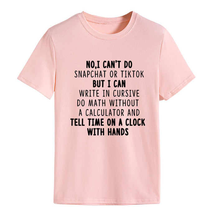 Pink (black font) / S