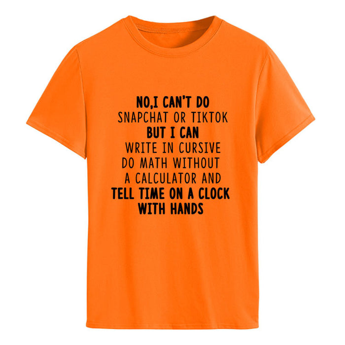 Orange (black font) / S