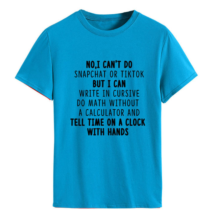 Lake blue (black font) / S