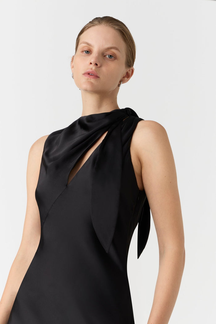 Noelia Satin Maxi Dress - SODA Fashion Haus
