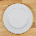 Noritake Goldart Salad Plate White Ceramic Gold Trim Band 7.5" 5290