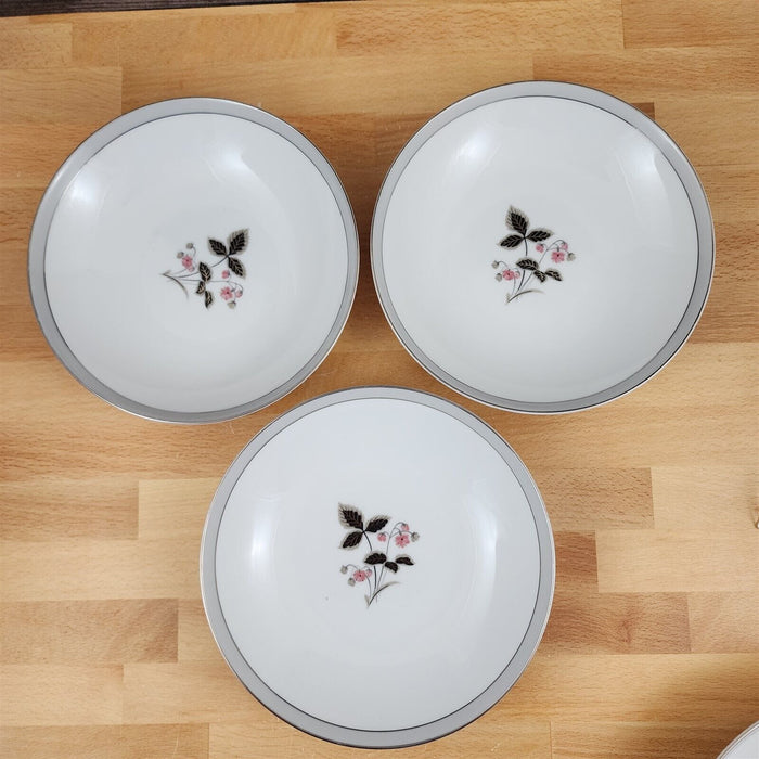 Noritake Grayson 5697 Set of 3 Soup Coupe Bowl Japan Dinnerware 7.5"