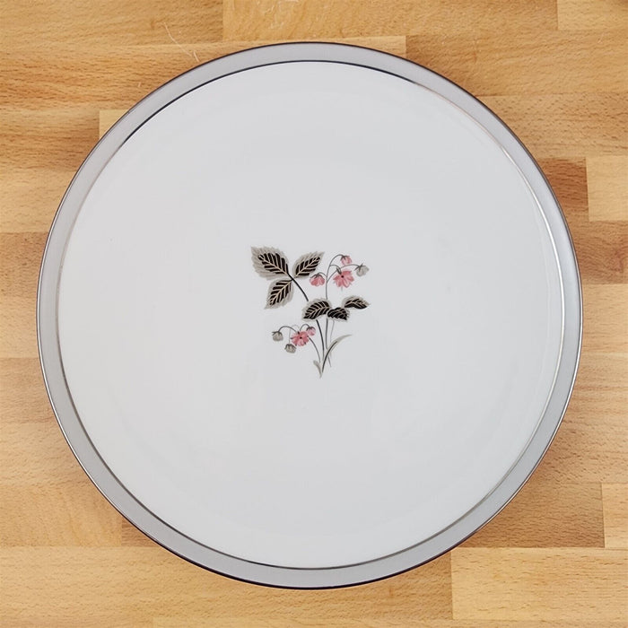 Noritake Grayson Dinner Plate Set of 3 Ceramic Vintage China Pink Flower 5697